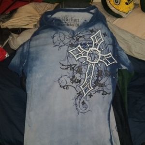 V Neck Affliction Shirt